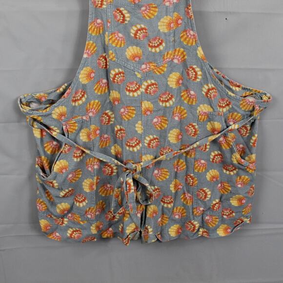 Crescent Creepers Romper Overalls Shorts Hawaiian Sunrise Sea Shell XL - Picture 6 of 12